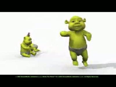 shrek bebekler dans ediyor